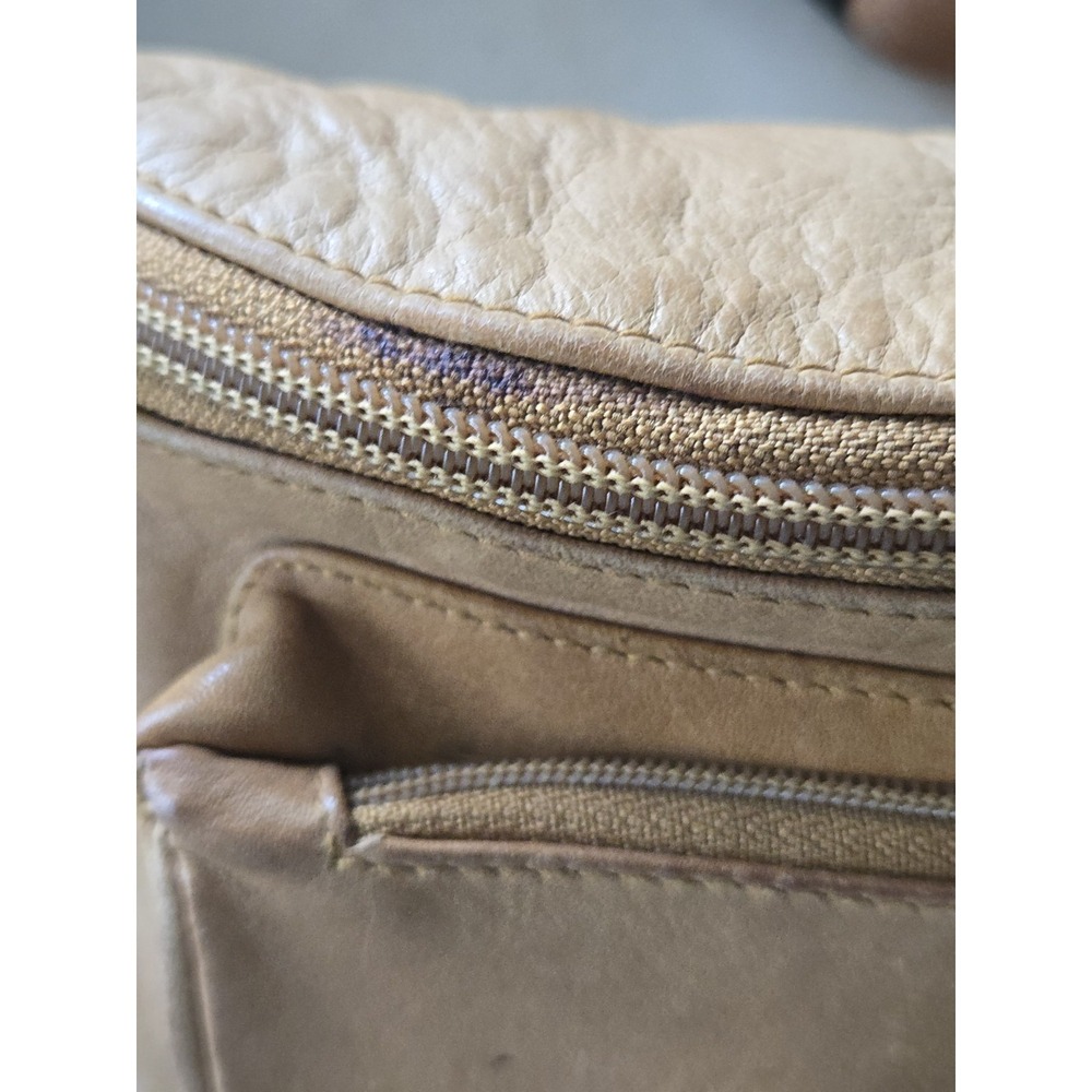 Ellington Sling Crossbody Bag Fanny Pack Waist Leather Adj Strap Distressed Tan - Picture 3 of 16